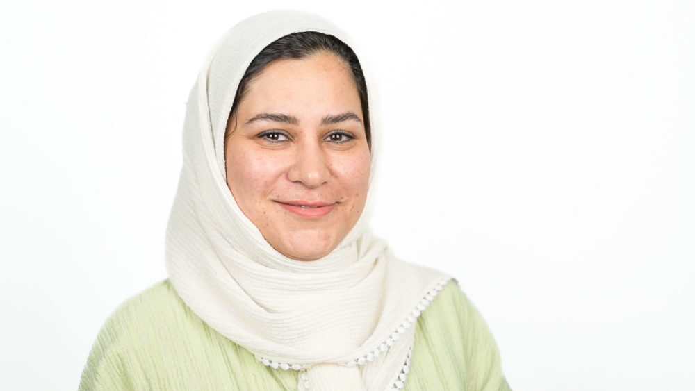 Portrait of Fereshteh Ghadamgahi. Photo.